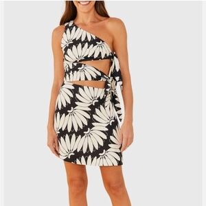 FARM Rio Black and White Floral Dress Brand New with Tags
